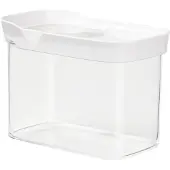 EMSA Optima, Box, Rechteckig, 1 l, Transparent, Weiß, Styrol-Methylmethacrylat (MS), Thermoplastisches Elastomer (TPE), 160 mm
