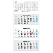 Sonstige Verlage 3-Monatskalender blau 2027