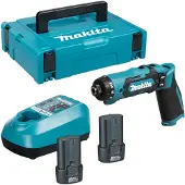 Makita DF 012 DSJ Akku Knickschrauber 7,2 V 5,6 Nm + 2x Akku 1,5 Ah + Ladegerät + Makpac