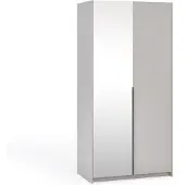 Masseno Drehtürenschrank THALIA 100/204/58cm 2-türig mit Spiegel Kaschmir