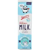 Markenlos Federmäppchen mit Milchmotiv, große Aufbewahrungstasche, wasserdichte Schreibtasche (blau)