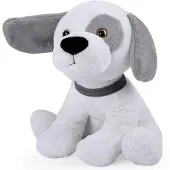 B2X Plüsch-Einhorn, weich und kuschelig, 58 cm, Weiß/Grau