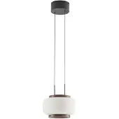 Quitani Shiro LED-Hängelampe, 1-fl, höhenverstellbar, Glas - , Shiro, dimmbar, Weiß, für Wohnzimmer, Glas, Design