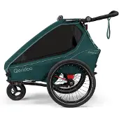 Qeridoo Kidgoo 1 - Kinderfahrradanhänger für 1 Kind, Farbe: Pacific Blue