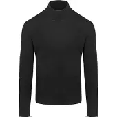 Suitable Merino Rollkragenpullover Schwarz