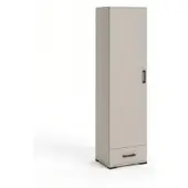 Masseno Drehtürenschrank ALBANO 50/186/40cm 1-türig Kaschmir