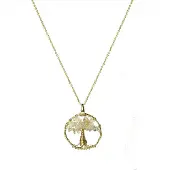 Luxenter Halskette Budleia aus 18 Karat Gelbgold