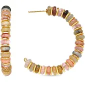 Luxenter Ohrringe in 18-karat-Gelbgold und Multicolor Natural Stone - Onisu