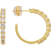 Luxenter Ohrringe mit 18 Karat Gelbgold-Finish und Brillanz-Zirkonia – Remil