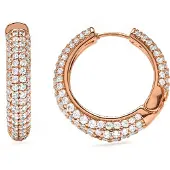 Luxenter Ohrringe aus Zirkonia mit 18 Karat Gelbgold-Finish – Taxaio