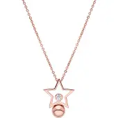 Luxenter Brilliant Zirkonia Halskette aus 18-karat-Roségold - Losath