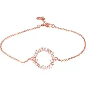 Luxenter 925 Sterling Silber Armband mit glänzenden Zirkonia in 18K Roségold - Thilak