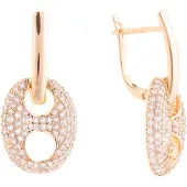 Luxenter Ohrringe mit 18 Karat Gelbgold-Finish und funkelnden Zirkonia-Steinen – Memat