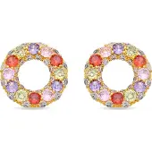 Luxenter Multicolor Zirconia-Ohrringe in 18-karat-Gelbgold - Kahaylo
