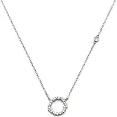 Luxenter Sterling Silber 925 Halskette mit rhodiniertem Brillant Zirkonia - Thilak