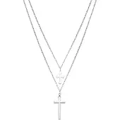 Luxenter -Halskette mit Rhodium abgeschlossen – Frikca
