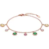 Luxenter -Armband aus Metalllegierung und mehrfarbigem Zirkonia, gefertigt in 18-karat-Roségold - Huis