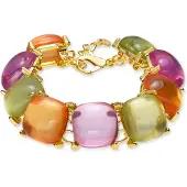 Luxenter Multicolour Kristall Armband aus 18k Gelbgold - Tosab