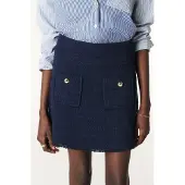Ba&sh Jupe Bonnie Marine Größe: 38 | Miniröcke Outlet | Damen