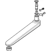 Hansa Auslauf komplett 59910417 235 mm, verchromt