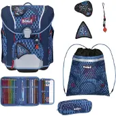 Scout Micro Schulranzen-Set 4 teilig Safety Light Space Explorer
