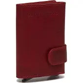 The Chesterfield Brand Antique Buff Crumbled RFID Safe Leder Kartenetui Portland 04 rot