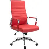 CLP Bürostuhl Kolumbus, 314829, schwarz, Echt Leder, belastbar bis 150 kg