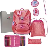 DERDIEDAS ErgoFlex Light Superflash Coral Reef Schulranzenset 5-teilig
