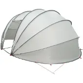 vidaXL Poolzelt Kuppel 538 x 440 x 204 cm Grau