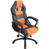 CLP Gaming Bürostuhl Pedro drehbar mit Höhenverstellung schwarz/orange