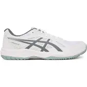 Asics Hallenschuh "UPCOURT 6", Herren, Gr. 48, weiß, steel grau, Synthetik, Schuhe Hallenschuh, besonders geeignet für Handball und Volleyball