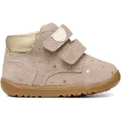 Geox Kleinkind Mädchen - Macchia Klettverschluss Sneaker - Dunkelbeige