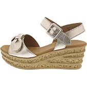 Gabor Damensandalen mit Keilabsatz Gold