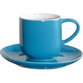 ASA 2er Set Espressotasse mit Unterer, türk d. 5,8 cm, h. 5,6 cm, turquoise