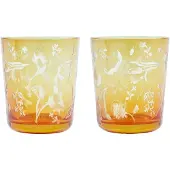 Pols Potten Tumbler x Rijksmuseum Scattered Flowers Yellow (Set von 2 Stück)