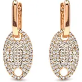Luxenter Ohrringe aus Zirkonia mit Glanzfinish in 18 Karat Gelbgold – Krero