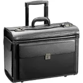 D & n lederwaren 2879 Pilotenkoffer Trolley schwarz ca. 48 x 36 x 23 cm, ca. 39 Liter