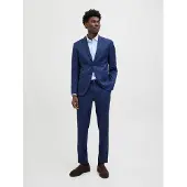 Jack & Jones Anzug "JPRCOSTA SUIT" Set, 2 tlg. sehr schmal aus Polyester, sehr schmale Passform, mit Reverskragen, Langarm-Sakko