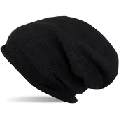 StyleBREAKER Strickmütze "Feinstrick Beanie Mütze mit Rollrand" 1 Stk.