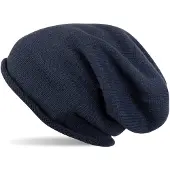 StyleBREAKER Strickmütze "Feinstrick Beanie Mütze mit Rollrand" 1 Stk.