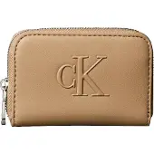 Calvin Klein BOLD CK MEDIUM ZIP AROUND Damen Portemonnaie Beige : Größe - UNICA Größe: UNICA