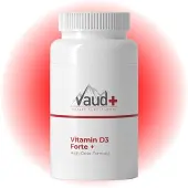 Vaud Vitamin D3 Forte - 75 mcg hochdosiertes Vitamin D3 - Gelöst in nativem Olivenöl für optimale Aufnahme - Unterstützt Immunsystem, Muskeln