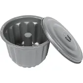 Städter Wasserbadform ø 20 cm / H 14 cm mit Deckel 6350.4 ml