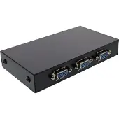 InLine VGA-Umschalter manuell 2-fach, 15-polig HD, VGA, Schwarz, 1920 x 1440 Pixel, 90 mm, 145 mm, 25 mm