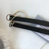 Dobert Sporenriemen Leder schwarz mit silberner Schnalle