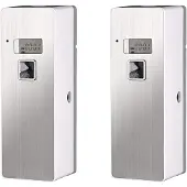 ISTOVO 2X Freistehender Wandgeruch Neutralisierender Automatischer Lufterfrischer Duft Aerosol Spray Dispenser Silber