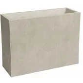 Artevasi Hohe Jardinière - SYDNEY - Kunststoff - Creme - 80 cm - 50 L - Abmessungen: 79,5x295x68 cm