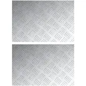 vidaXL Treppe Tritt Rechtwinklig 2 pcs Silber 60 x 40 cm Aluminium