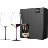 Eisch Weinglas "INSPIRE SENSISPLUS, Made in Germany", (Set, 2 tlg., 2 Gläser im Geschenkkarton), Veredelung der farbigen Stiele in Handarbeit, 2-teilig