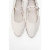 Forever & Always Lara Leder Mary Jane Flache Schuhe